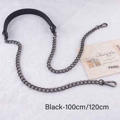 100cm/120cm Krepšys Metalinės grandinės keitimas PU odiniai krepšiai Diržai pasidaryk pats rankinės rankenos pečių dirželiai Priedai Krepšiai Rankenos