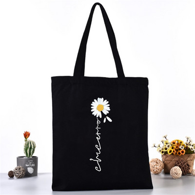 Moterų pečių krepšys Drobinis krepšys Harajuku pirkinių krepšiai 2020 m. Nauja mada Laisvalaikio rankinės Bakalėjos krepšelis Merginoms margainių spausdinimas