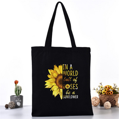 Moterų pečių krepšys Drobinis krepšys Harajuku pirkinių krepšiai 2020 m. Nauja mada Laisvalaikio rankinės Bakalėjos krepšelis Merginoms margainių spausdinimas