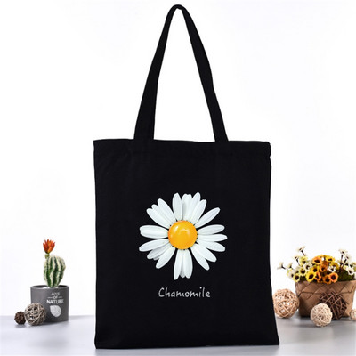 Moterų pečių krepšys Drobinis krepšys Harajuku pirkinių krepšiai 2020 m. Nauja mada Laisvalaikio rankinės Bakalėjos krepšelis Merginoms margainių spausdinimas