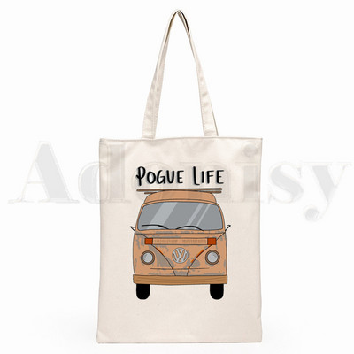 Pogue Life Outer Banks TV Ulzzang Graphic Hipster Cartoon Print Shopping Bags Djevojačka moda Casual Pacakge Ručna torba