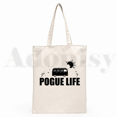 Pogue Life Outer Banks TV Ulzzang Graphic Hipster Cartoon Print Shopping Bags Djevojačka moda Casual Pacakge Ručna torba