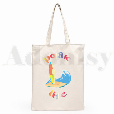 Pogue Life Outer Banks TV Ulzzang Graphic Hipster Cartoon Print Shopping Bags Djevojačka moda Casual Pacakge Ručna torba