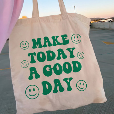 Femei Shopper Aesthetic Canvas Shopper Geanta fetita Geanta Tote Umar Lady