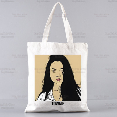 Mitski Singer Shopping Bag Ženska platnena Be The Cowboy Tote Eko torba Cartoon Bury Me At Makeout Creek Shopper Torbe na rame