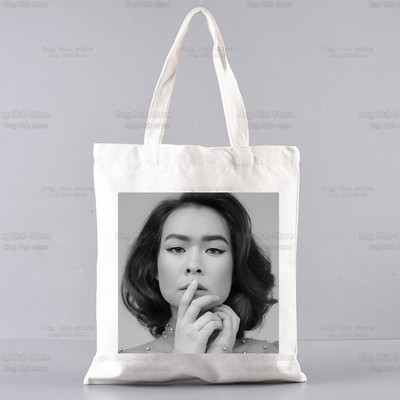 Mitski Singer Shopping Bag Ženska platnena Be The Cowboy Tote Eko torba Cartoon Bury Me At Makeout Creek Shopper Torbe na rame
