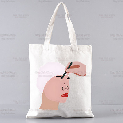 Mitski Singer Shopping Bag Ženska platnena Be The Cowboy Tote Eko torba Cartoon Bury Me At Makeout Creek Shopper Torbe na rame