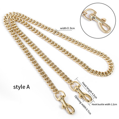 WUTA käekott metallist rahakott kett õlakott keti rihm 120 cm ilma pleekimiseta DIY pikendusketid asendusrihma tarvikud