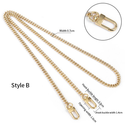 WUTA käekott metallist rahakott kett õlakott keti rihm 120 cm ilma pleekimiseta DIY pikendusketid asendusrihma tarvikud