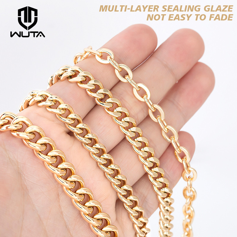 WUTA käekott metallist rahakott kett õlakott keti rihm 120 cm ilma pleekimiseta DIY pikendusketid asendusrihma tarvikud