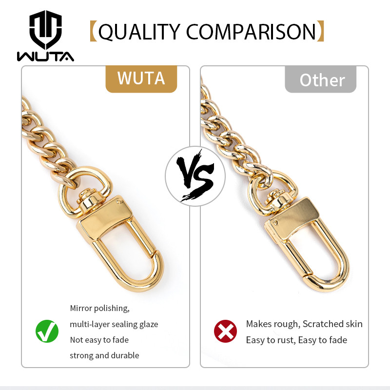 WUTA käekott metallist rahakott kett õlakott keti rihm 120 cm ilma pleekimiseta DIY pikendusketid asendusrihma tarvikud