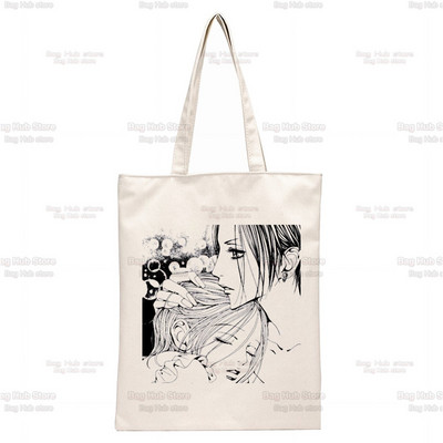 Nana Anime Γιαπωνέζικα Harajuku Manga Ren Honjo Τσάντες ώμου Casual Shopping Girls Handbag Γυναικεία Κομψή τσάντα από καμβά