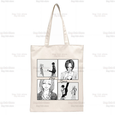 Nana Anime Γιαπωνέζικα Harajuku Manga Ren Honjo Τσάντες ώμου Casual Shopping Girls Handbag Γυναικεία Κομψή τσάντα από καμβά