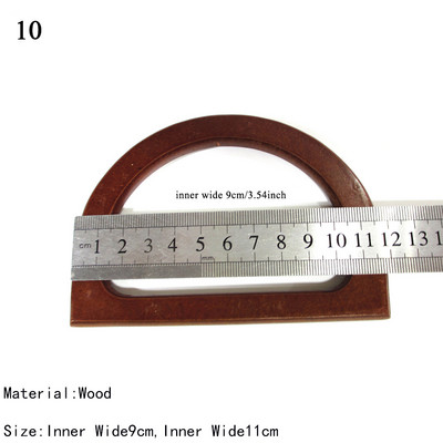 1 vnt. kvadratiniai mediniai dirželiai D formos medinio krepšio rankena Dekoratyviniai „pasidaryk pats“ klasikiniai krepšiai Priedai Rankinės krepšelio keitimo kūrimo įrankis