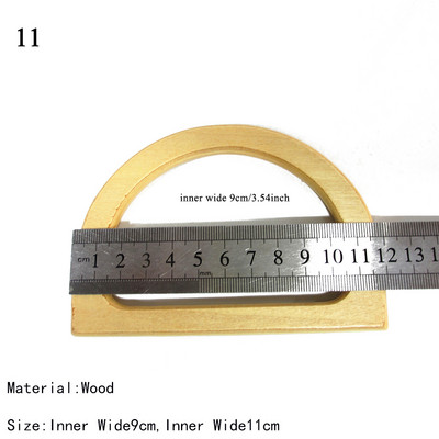 1 vnt. kvadratiniai mediniai dirželiai D formos medinio krepšio rankena Dekoratyviniai „pasidaryk pats“ klasikiniai krepšiai Priedai Rankinės krepšelio keitimo kūrimo įrankis