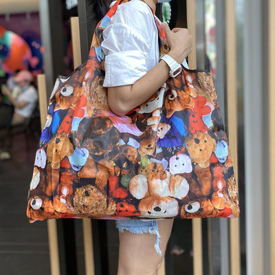 Teške rasute stvari, sklopive torbe za kupnju, višekratne ženske ručne torbe, torbe za rame, torbe za namirnice, velike torbe za pohranu od 50 funti