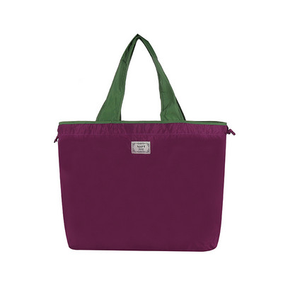 Didelės talpos daugkartinio naudojimo bakalėjos krepšys Sulankstomas pirkinių krepšys sutraukiamas raištelis Kelioninis pečių krepšys Moterų krepšys