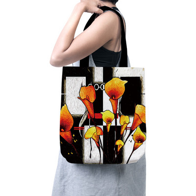 Γυναικεία τσάντα αγορών από καμβά κινουμένων σχεδίων Μικρός Πρίγκιπας με λαβή Αστεία οικολογική αναδιπλούμενη επαναχρησιμοποιούμενη τσάντα τσάντα τσάντα κλειδιού Τηλεφωνική τσάντα αγορών