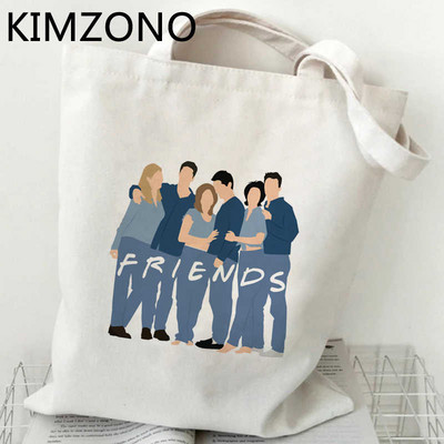 Friends Tv Show shopping bag bolsa recycle bag shopper shopping bag jute string sacolas