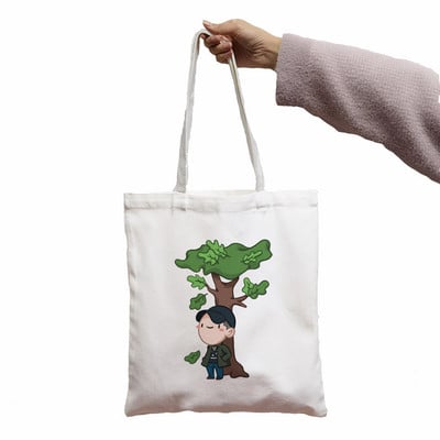 Kott Namjooning Harajuku Kawaii Print Women Shopper Bag Shopper White Women Moe ostlejate õlakotid Kandekott, Drop Ship