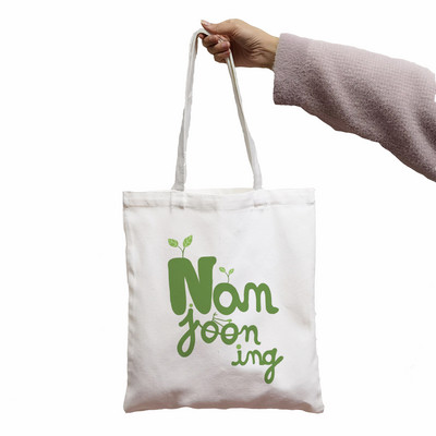 Kott Namjooning Harajuku Kawaii Print Women Shopper Bag Shopper White Women Moe ostlejate õlakotid Kandekott, Drop Ship
