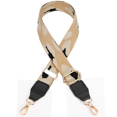 Leopardo krepšio dirželiai Moteriškos rankinės diržas pečių skersinio krepšio dirželio keitimas Reguliuojamas dirželis, krepšio dalis, aksesuaras, diržas krepšiams
