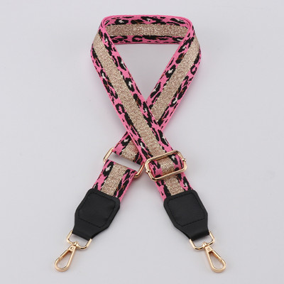 Leopardo krepšio dirželiai Moteriškos rankinės diržas pečių skersinio krepšio dirželio keitimas Reguliuojamas dirželis, krepšio dalis, aksesuaras, diržas krepšiams