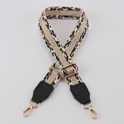 Leopardo krepšio dirželiai Moteriškos rankinės diržas pečių skersinio krepšio dirželio keitimas Reguliuojamas dirželis, krepšio dalis, aksesuaras, diržas krepšiams