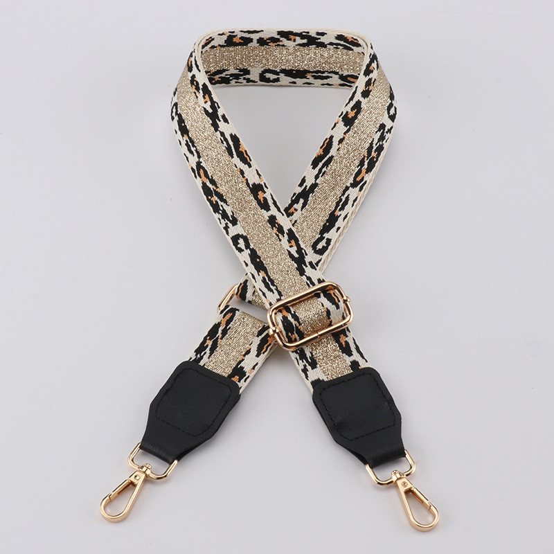 Leopardo krepšio dirželiai Moteriškos rankinės diržas pečių skersinio krepšio dirželio keitimas Reguliuojamas dirželis, krepšio dalis, aksesuaras, diržas krepšiams