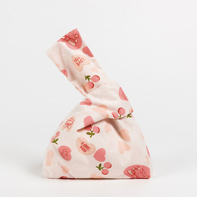 Pamučna ručna torba u japanskom stilu, torbica s rukavima, torbica s čvorovima, prijenosna torbica, platnena torbica, ženska torba za hodanje, ručna torbica, torbica za telefonski ključ