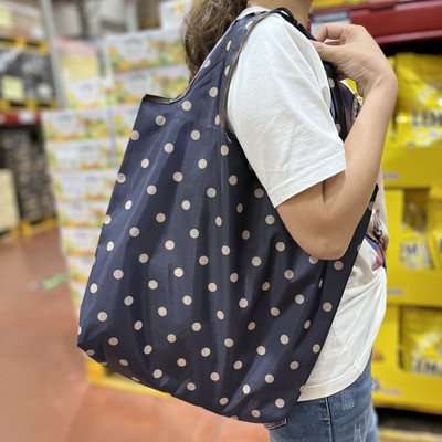 Torba za kupnju velikog kapaciteta, sklopiva velika torba za višekratnu upotrebu, srednja 30 funti, torba za trgovinu namirnicama iz crtića, prijenosna modna džepna najlonska torba