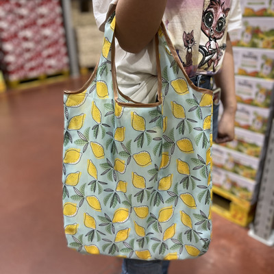 Torba za kupnju velikog kapaciteta, sklopiva velika torba za višekratnu upotrebu, srednja 30 funti, torba za trgovinu namirnicama iz crtića, prijenosna modna džepna najlonska torba