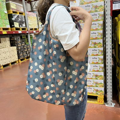 Torba za kupnju velikog kapaciteta, sklopiva velika torba za višekratnu upotrebu, srednja 30 funti, torba za trgovinu namirnicama iz crtića, prijenosna modna džepna najlonska torba