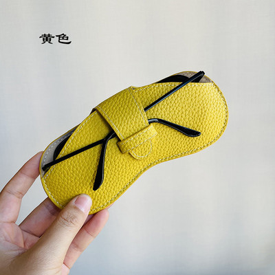 Prijenosna torba za naočale Ins Style Kreativna kožna futrola za naočale Torba za pohranu sunčanih naočala Zaštitna navlaka za kratkovidne naočale