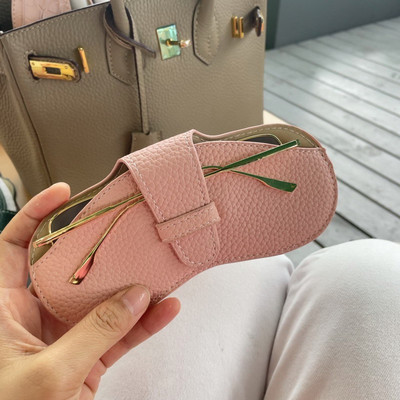 Prijenosna torba za naočale Ins Style Kreativna kožna futrola za naočale Torba za pohranu sunčanih naočala Zaštitna navlaka za kratkovidne naočale