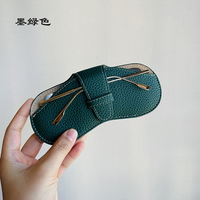 Prijenosna torba za naočale Ins Style Kreativna kožna futrola za naočale Torba za pohranu sunčanih naočala Zaštitna navlaka za kratkovidne naočale