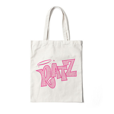 Τσάντα Tote Kawaii Ratz Επαναχρησιμοποιήσιμη τσάντα αγορών από καμβά παντοπωλείου Harajuku τσάντα αγορών Γυναικεία τσάντα ώμου Τσάντα οικολογική μεγάλη χαριτωμένη τσάντα τσάντα