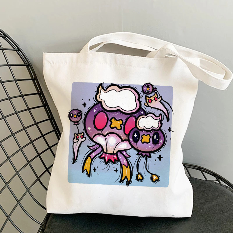 Geantă de cumpărături reutilizabilă, la modă, pentru femei, genți de tote din pânză, Satan Cat Demon, geantă de imprimare, cu desene animate, Bolsa de cumpărături, genți de umăr pentru cumpărători