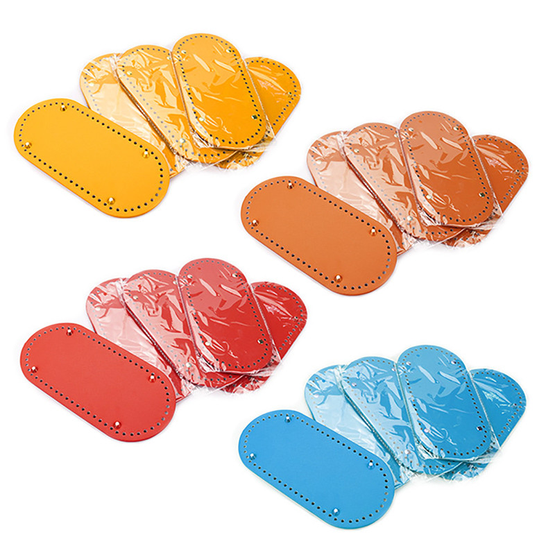 Livrare rapidă Partea inferioară lucrată manual din piele PU Poșetă pentru femei, dreptunghiulară rezistentă la uzură, accesorii, piese pentru geantă de mână, tricotat, fundul sacului