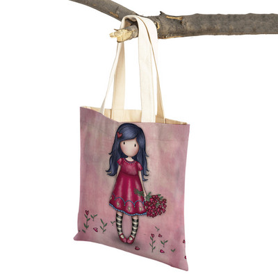 Geantă de umăr pentru cumpărături, geantă de umăr, reutilizabilă, pânză, pentru copii, geantă de călătorie pentru doamnă.