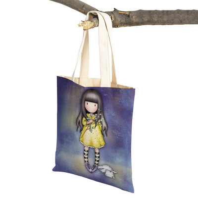 Geantă de umăr pentru cumpărături, geantă de umăr, reutilizabilă, pânză, pentru copii, geantă de călătorie pentru doamnă.