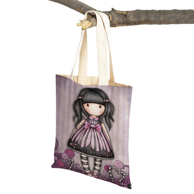 Geantă de umăr pentru cumpărături, geantă de umăr, reutilizabilă, pânză, pentru copii, geantă de călătorie pentru doamnă.