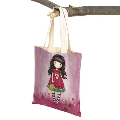 Geantă de umăr pentru cumpărături, geantă de umăr, reutilizabilă, pânză, pentru copii, geantă de călătorie pentru doamnă.