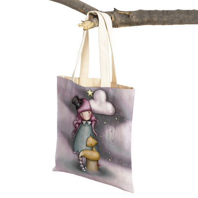 Geantă de umăr pentru cumpărături, geantă de umăr, reutilizabilă, pânză, pentru copii, geantă de călătorie pentru doamnă.