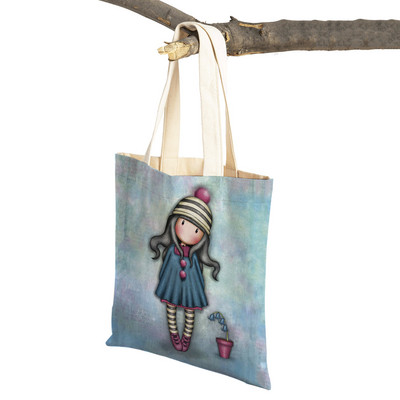 Geantă de umăr pentru cumpărături, geantă de umăr, reutilizabilă, pânză, pentru copii, geantă de călătorie pentru doamnă.