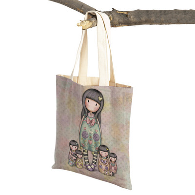 Geantă de umăr pentru cumpărături, geantă de umăr, reutilizabilă, pânză, pentru copii, geantă de călătorie pentru doamnă.