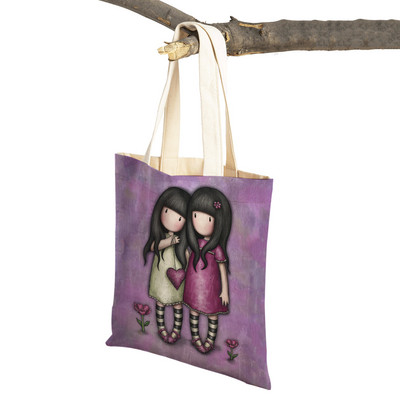 Geantă de umăr pentru cumpărături, geantă de umăr, reutilizabilă, pânză, pentru copii, geantă de călătorie pentru doamnă.