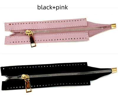 1 DB barkács cipzár szőtt táskához Hardver PU bőr cipzár Varrástartozékok 55 cm Fém cipzár ruhákhoz cipő kellékek