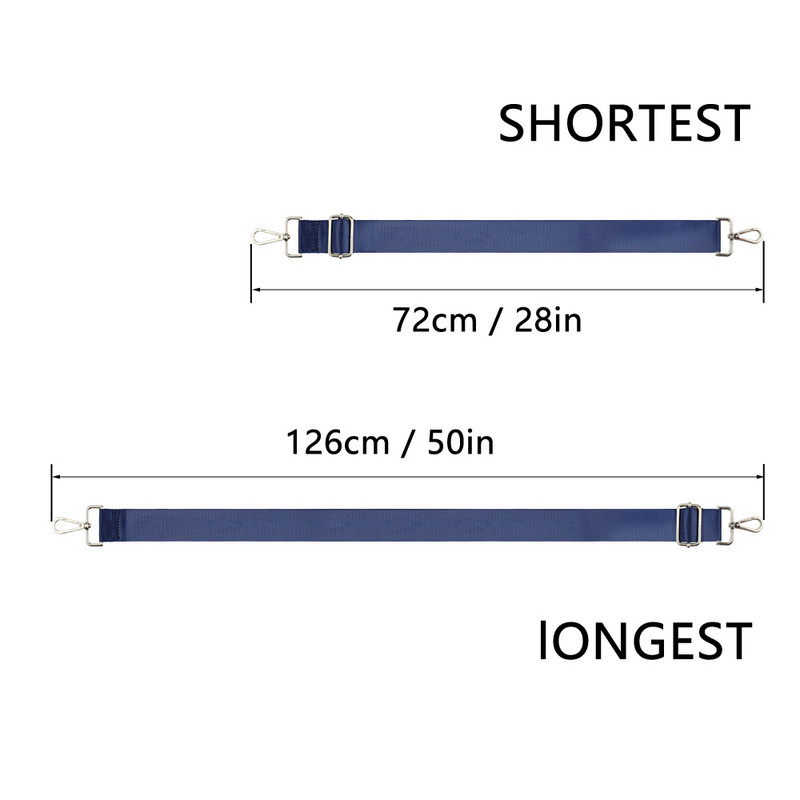 Nylon válltáska pánt széles tartalék táska pánt tiszta színű női nylon futártáska tartozékok táska pántok