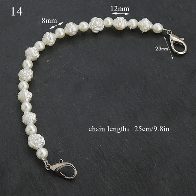 Vintage Pearl kotirihm käekoti jaoks Kahekihiline kett Pearl telefonipael Peen DIY rahakoti vahetuskäepidemed koti tarvik